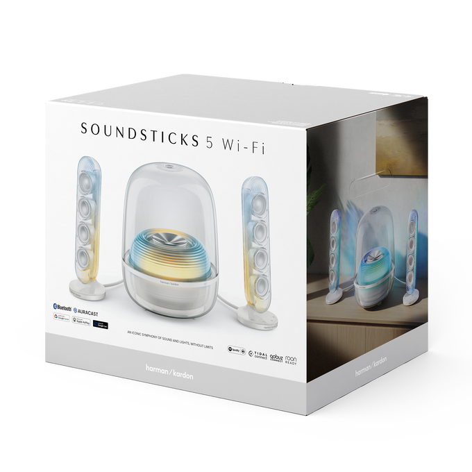harman kardon SoundSticks 動作OK Harman Kardon Soundsticks 5 Wi-Fi | 2.1-kanaals wifi-luidspreker